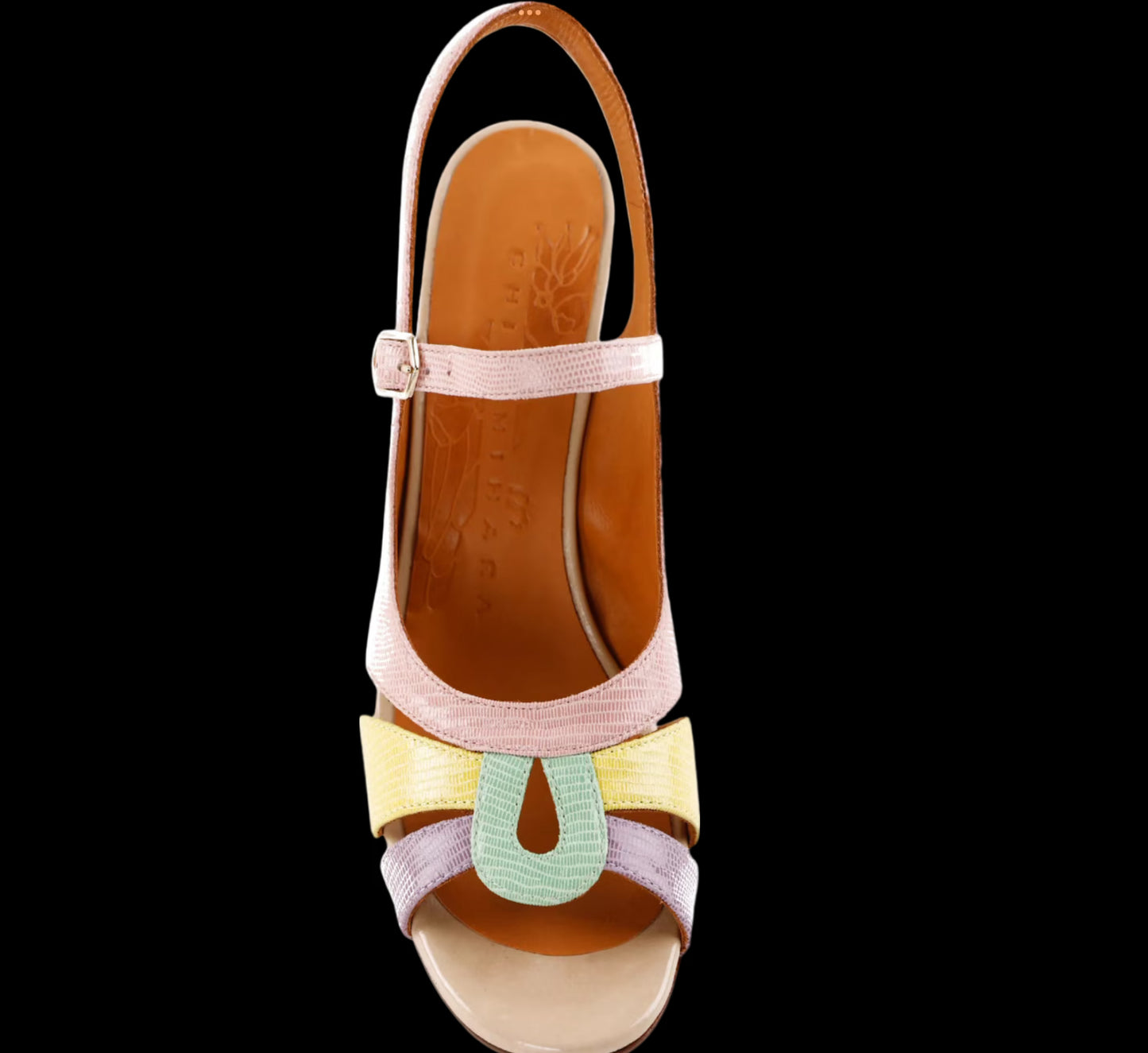 CHIE MIHARA Multicoloured Badena Colour Block Sling Back Court Shoes, Mint/lavender/lemon BNIB UK 5.5 EU 38.5 👠