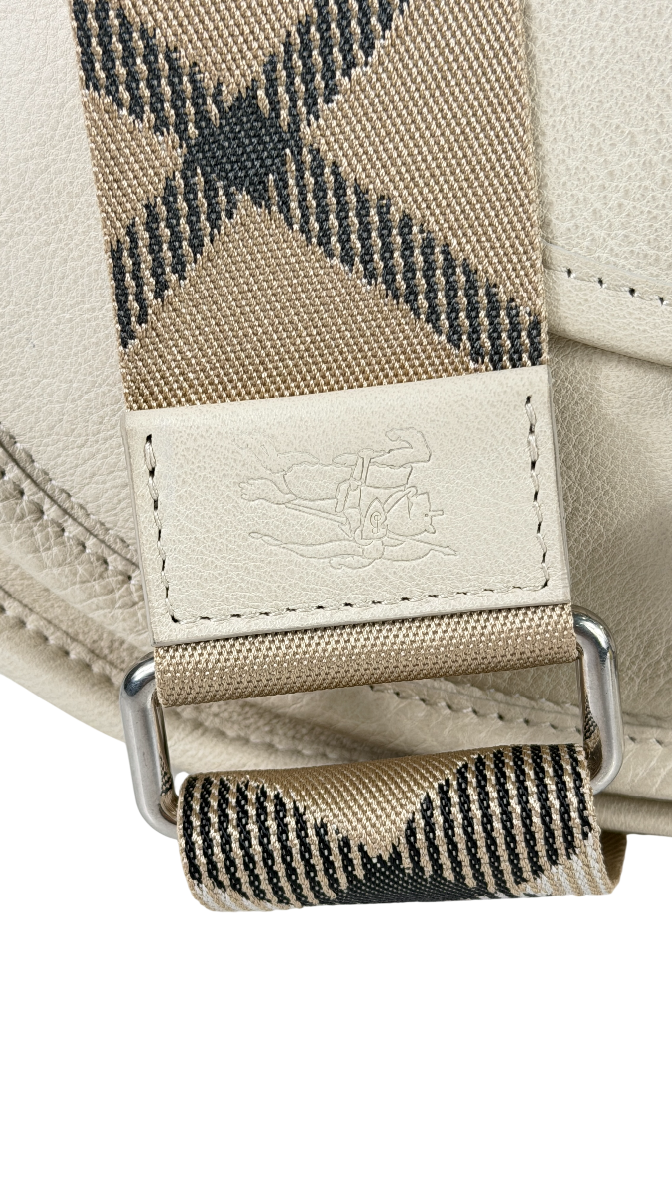 BURBERRY Soap Beige Medium B Clip Messenger Bag