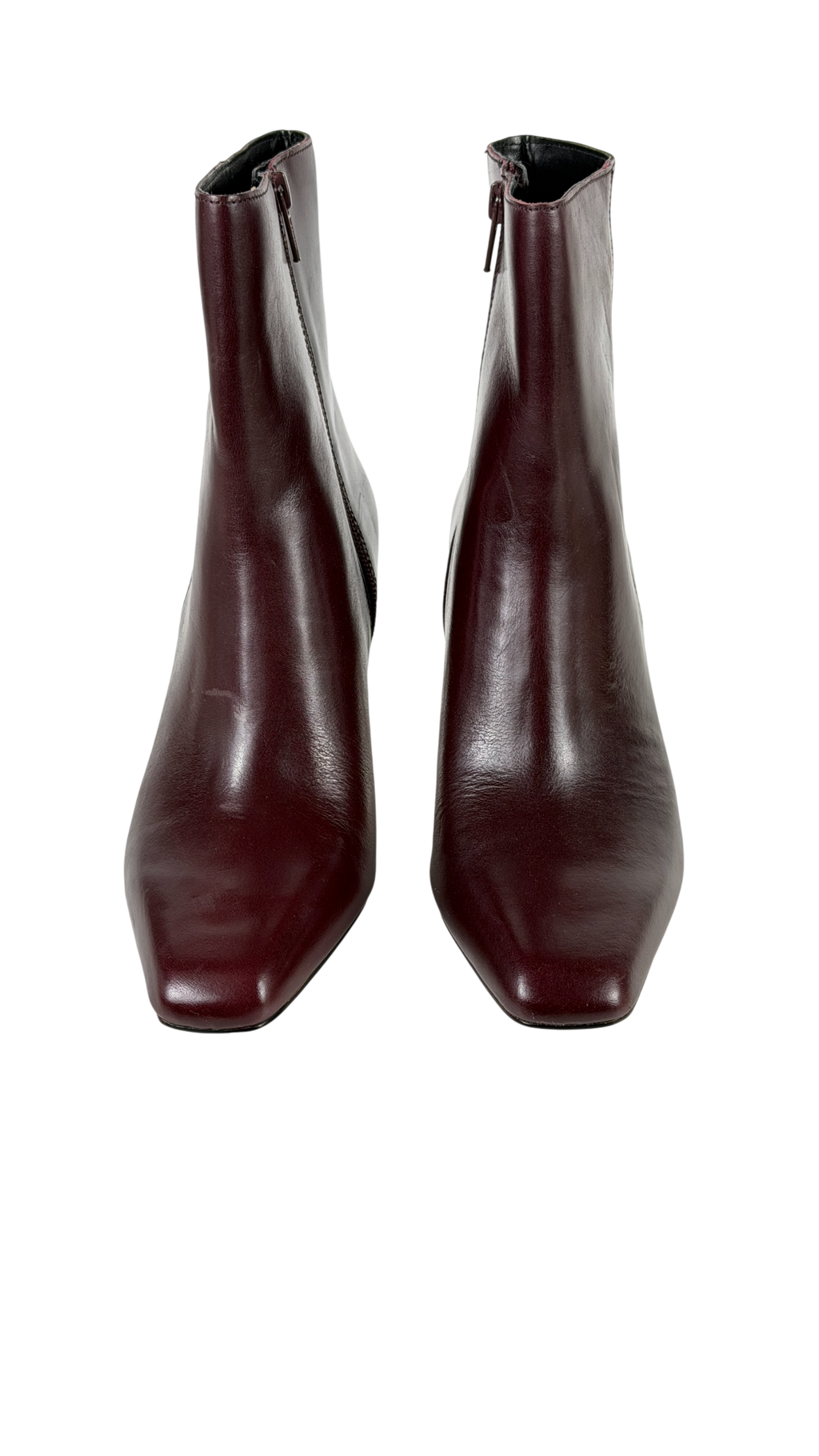 DUNE Burgunndy Red Ovation Heeled Leather Ankle Boots UK 6 EU 39