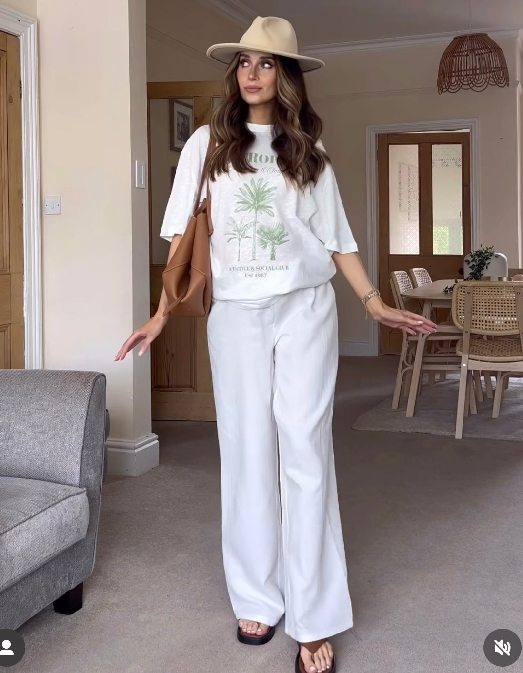 ASOS White Textured Boyfriend Fit T-shirt With Club Tropicana Graphic UK S