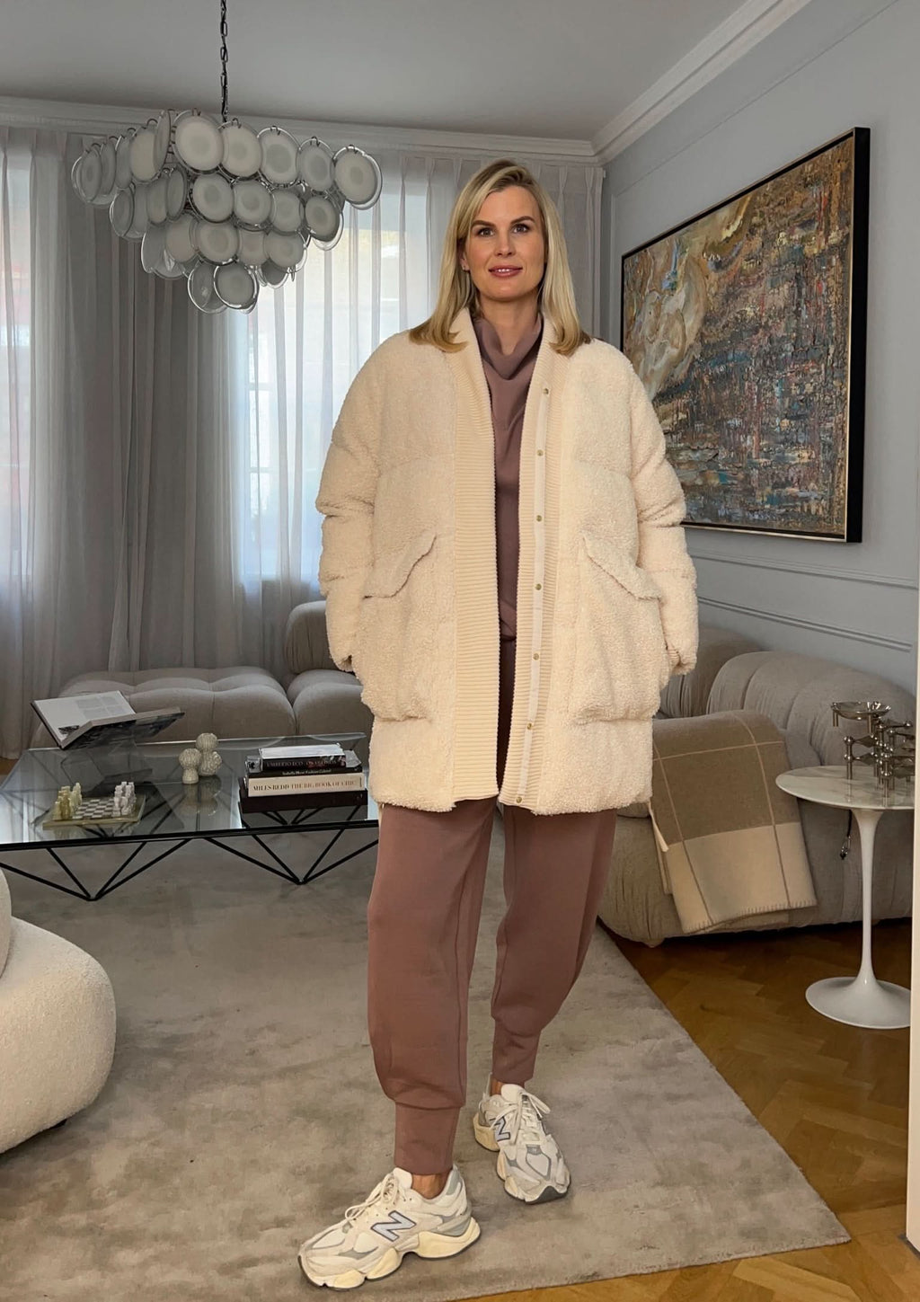 Varley Mauve Jogger Pants UK Small