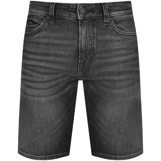Hugo Boss Grey Denim Re.Maine-Shorts Regular Fit W34