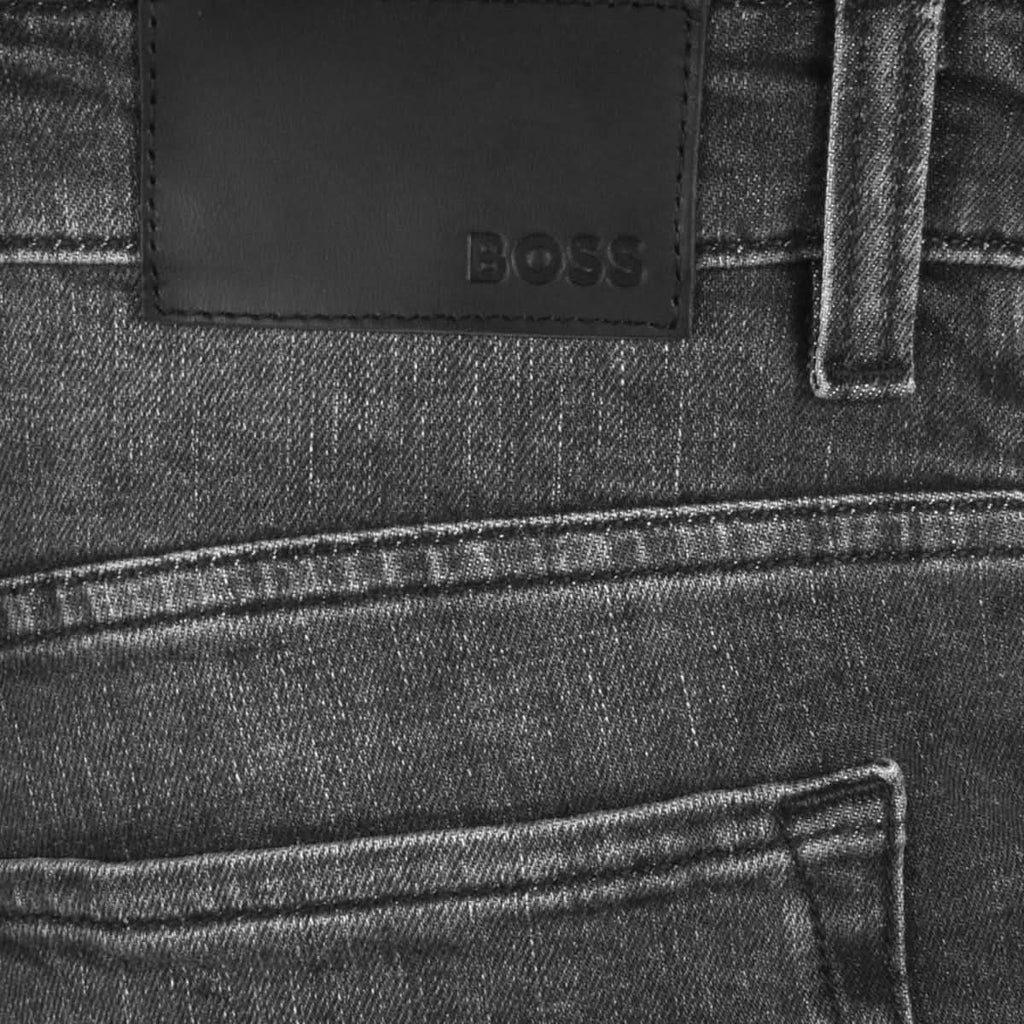 Hugo Boss Grey Denim Re.Maine-Shorts Regular Fit W34