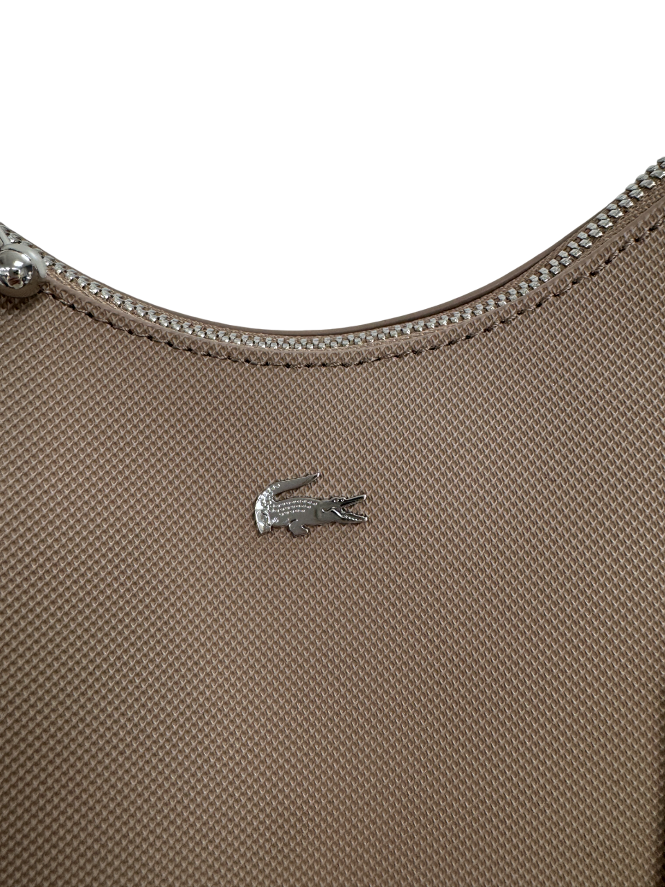 Lacoste Beige Taupe Daily City Shoulder Bag