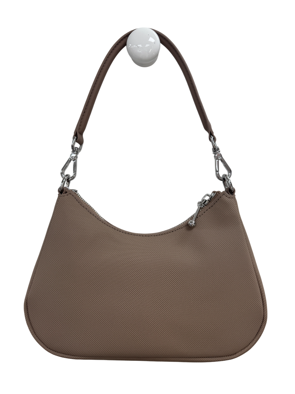 Lacoste Beige Taupe Daily City Shoulder Bag
