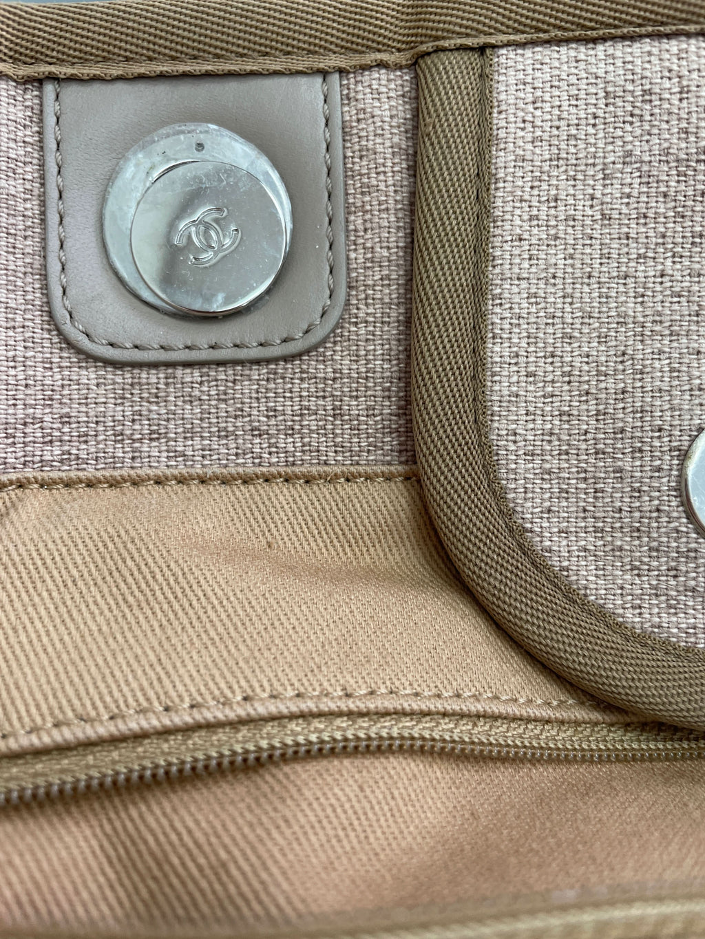 Chanel Beige Deauville Extra Large Tote Bag - Rare