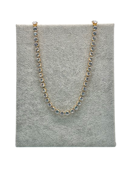 cristahlea Metallic Large Crystal Necklace