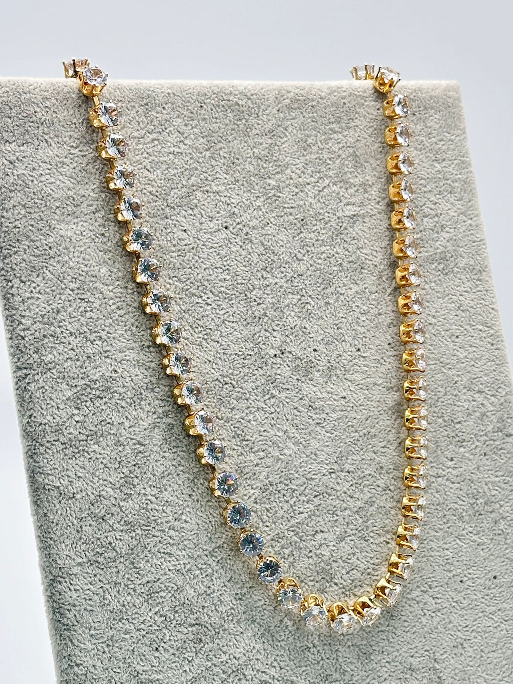 cristahlea Metallic Large Crystal Necklace