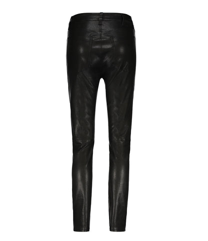 Anine Bing Black Stretch leather Jagger Jeans  UK 4