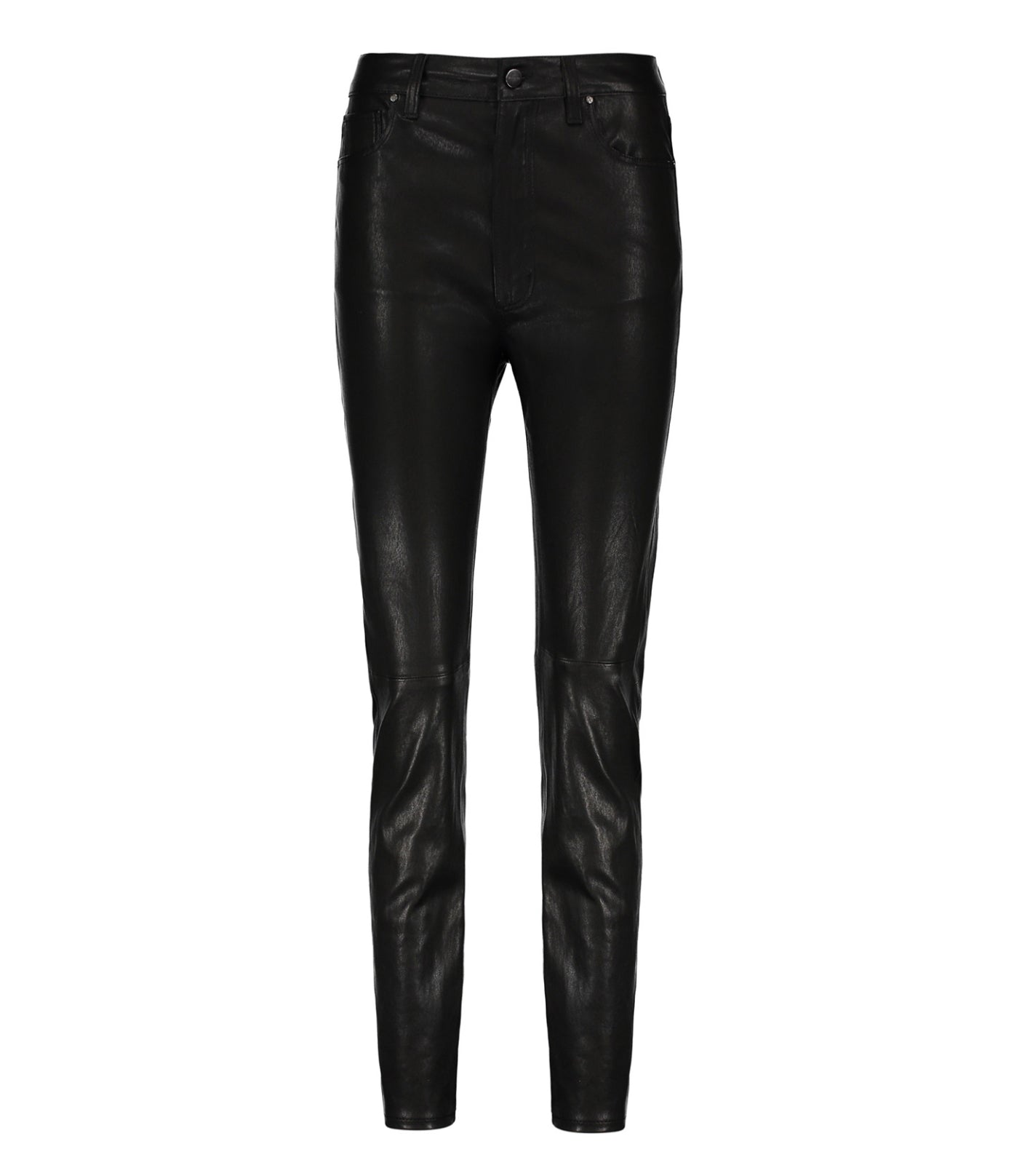 Anine Bing Black Stretch leather Jagger Jeans  UK 4