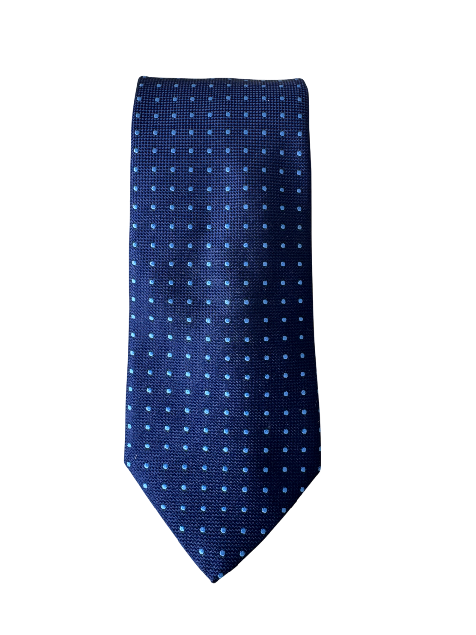 Eton Blue Polka Dot 100% Silk Necktie