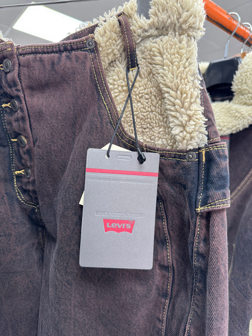 LEVI'S X Kiko Kostadinov Brown Paneled Jeans L34 W30