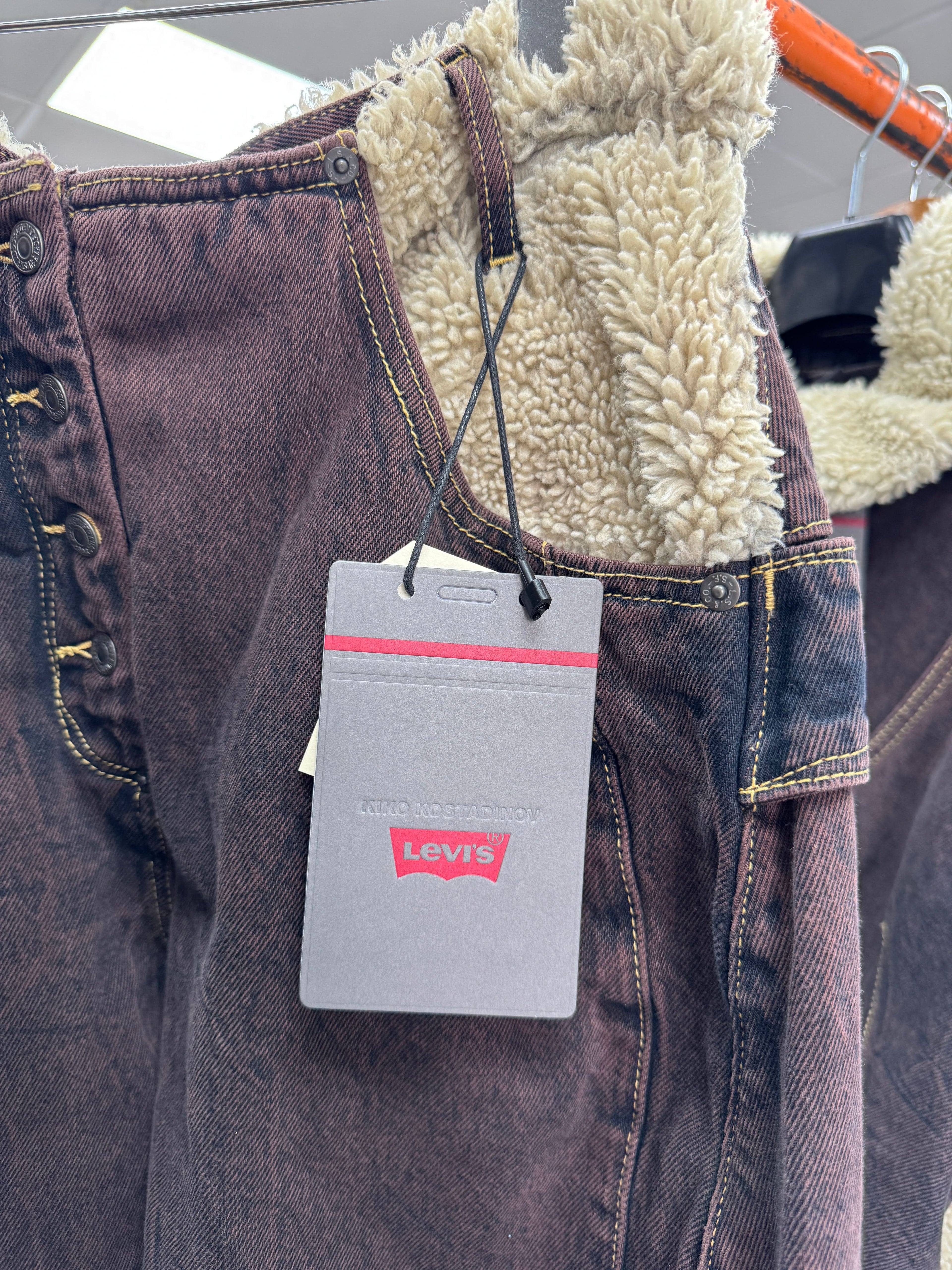 LEVI'S X Kiko Kostadinov Brown Paneled Jeans L34 W30