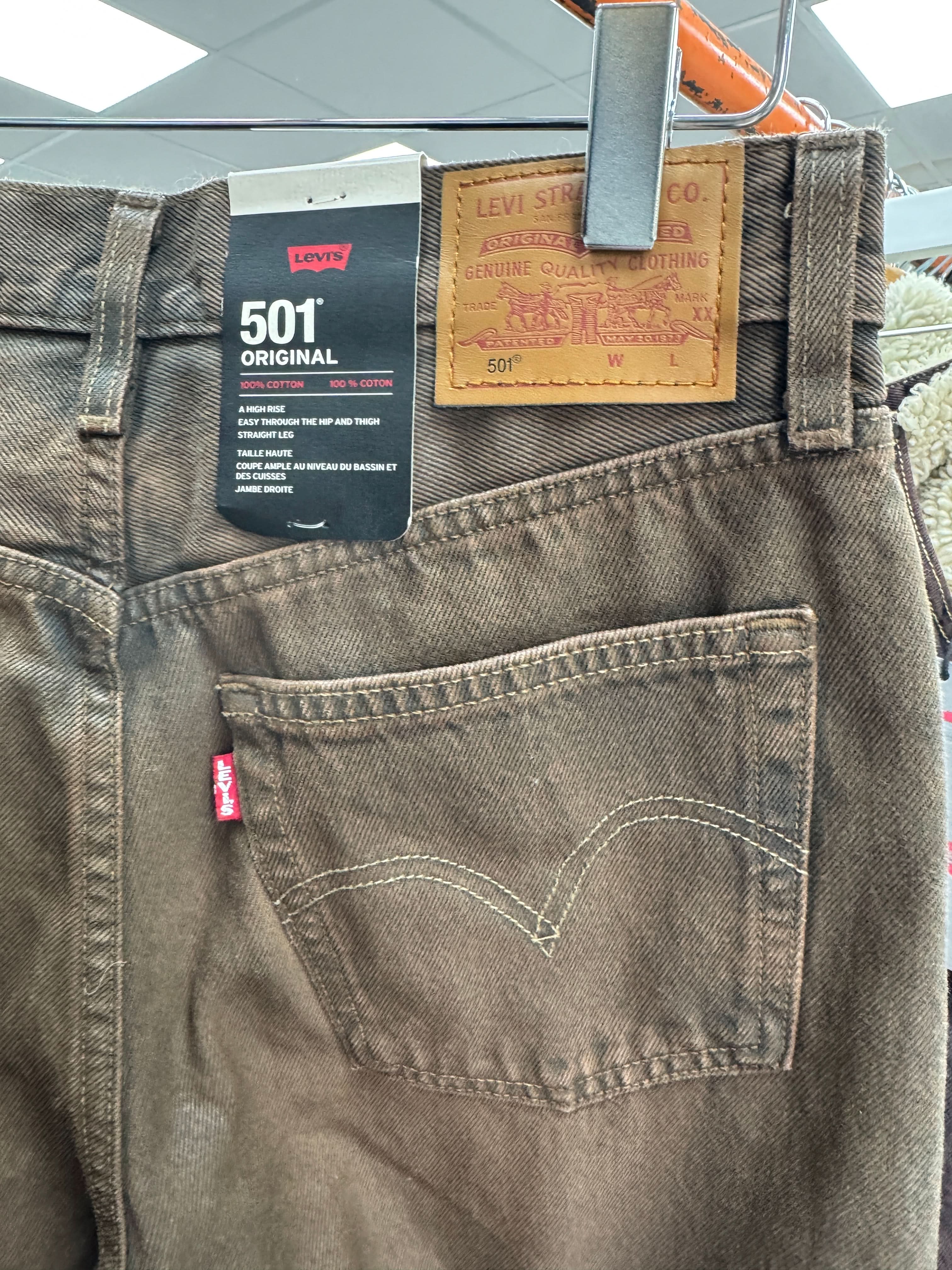 LEVI'S Brown 501 Original Jeans L30 W26
