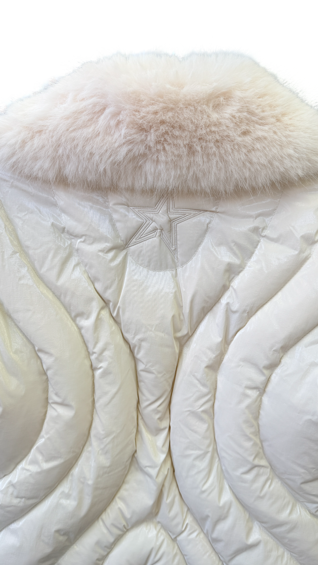 Perfect Moment White Carving Air Shearling-trimmed Ski Jacket UK XS