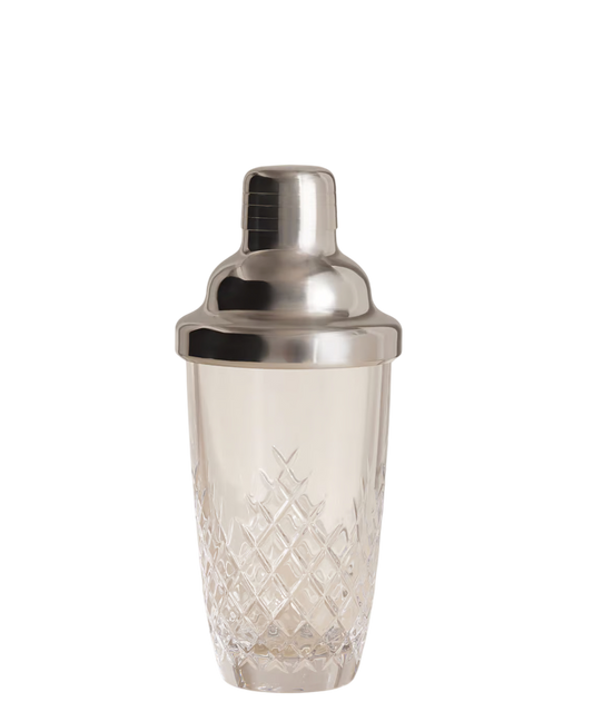 Soho House Silver Barwell Cut Crystal Cocktail Shaker 590ml