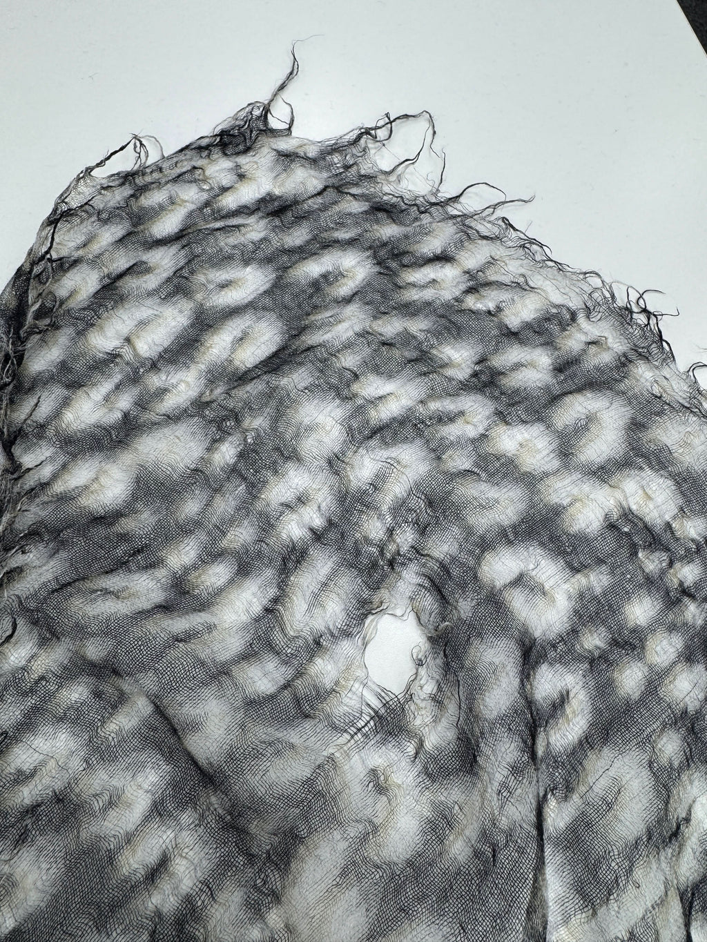 Louis Vuitton x Stephen Sprouse Black Leopard Print Cashmere Blend Stole