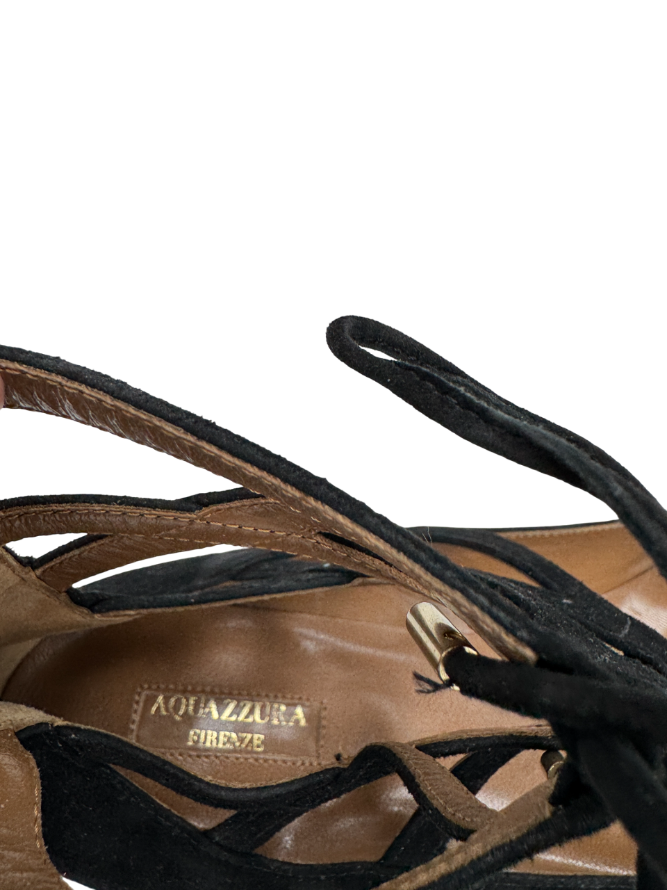 Aquazurra Black Suede Christy Flats UK 7.5 EU 40.5 👠