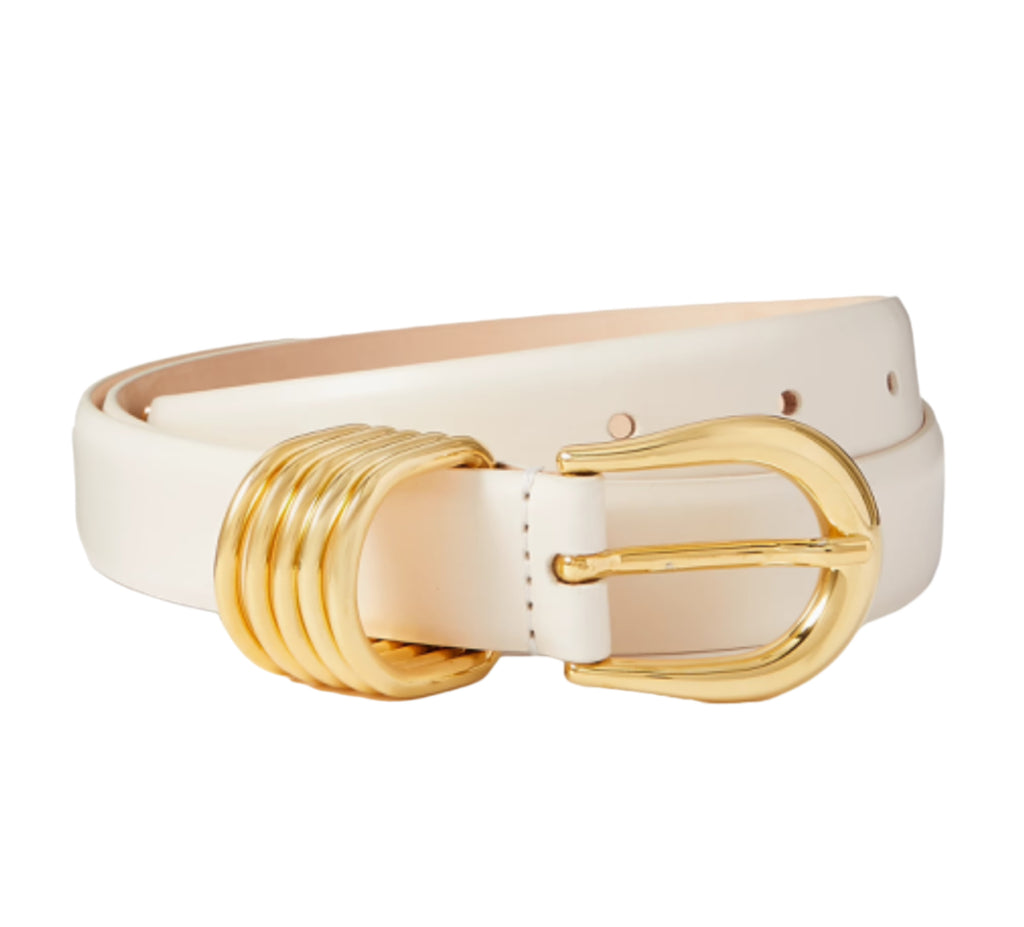 dehanche Cream Hollyhock Gold Belt UK M