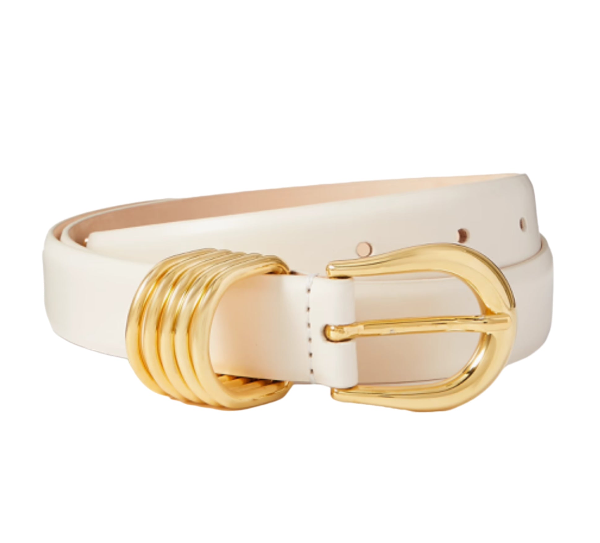 dehanche Cream Hollyhock Gold Belt UK M