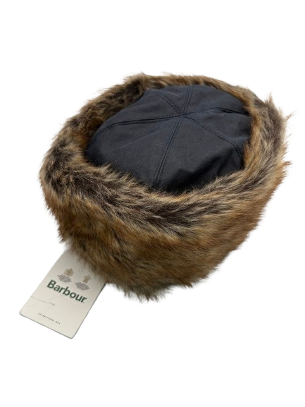 Barbour Brown Faux Fur Ambush Hat UK S