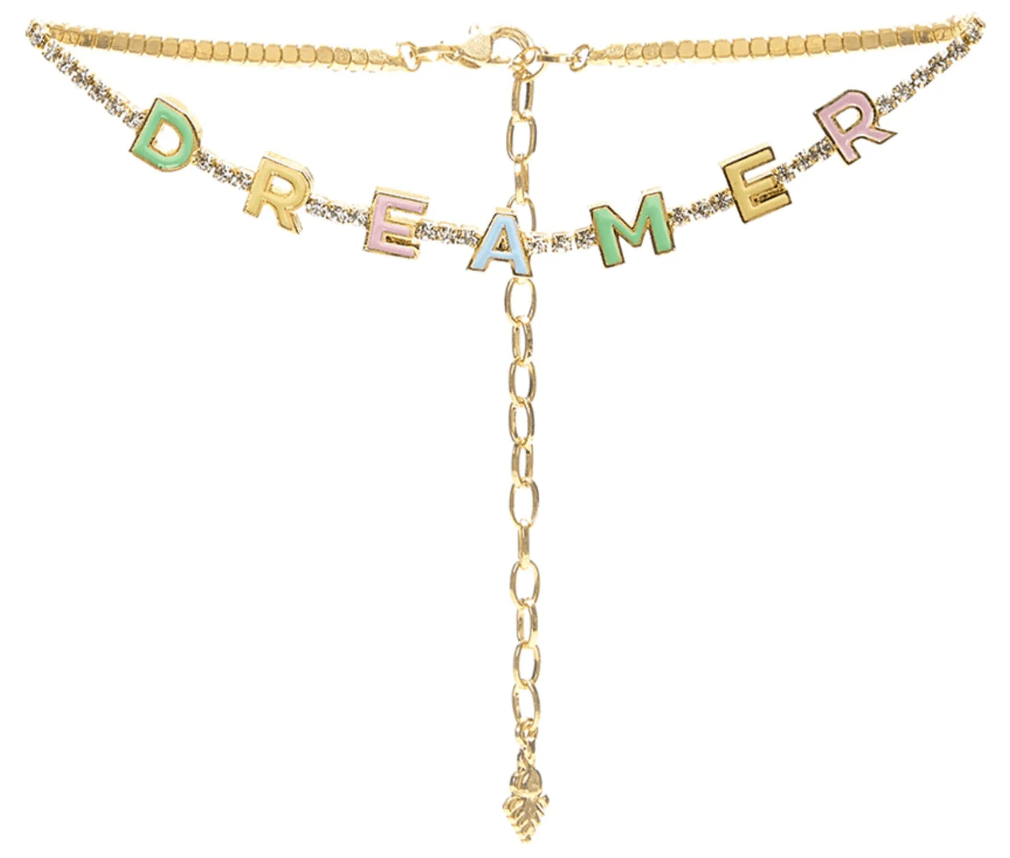 Out Dazl Multicoloured "Dreamer" Enamel Necklace