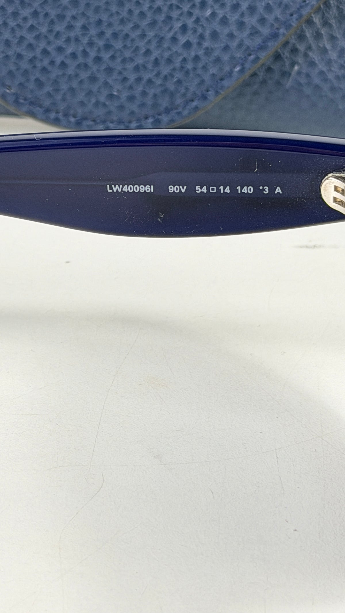 Loewe Navy Blue Cat-Eye Sunglasses in Case