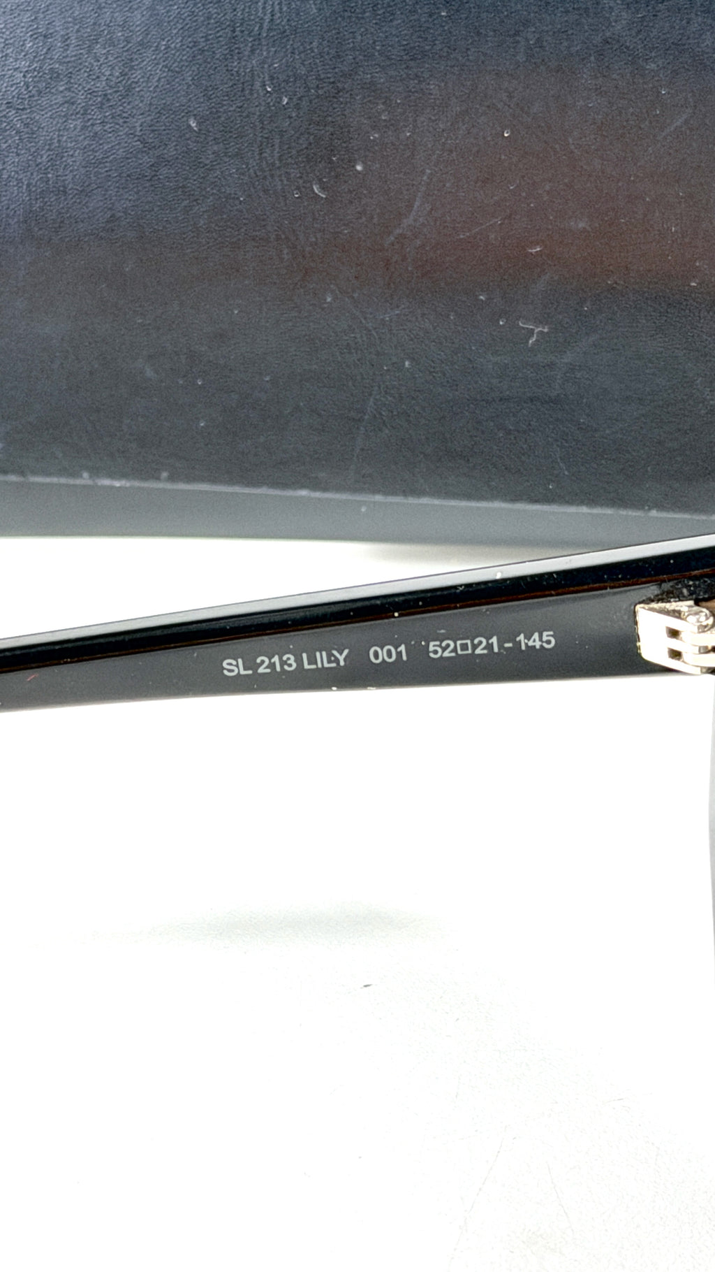 Saint Laurent SL 213 Lily Black Cat-Eye Sunglasses in Case