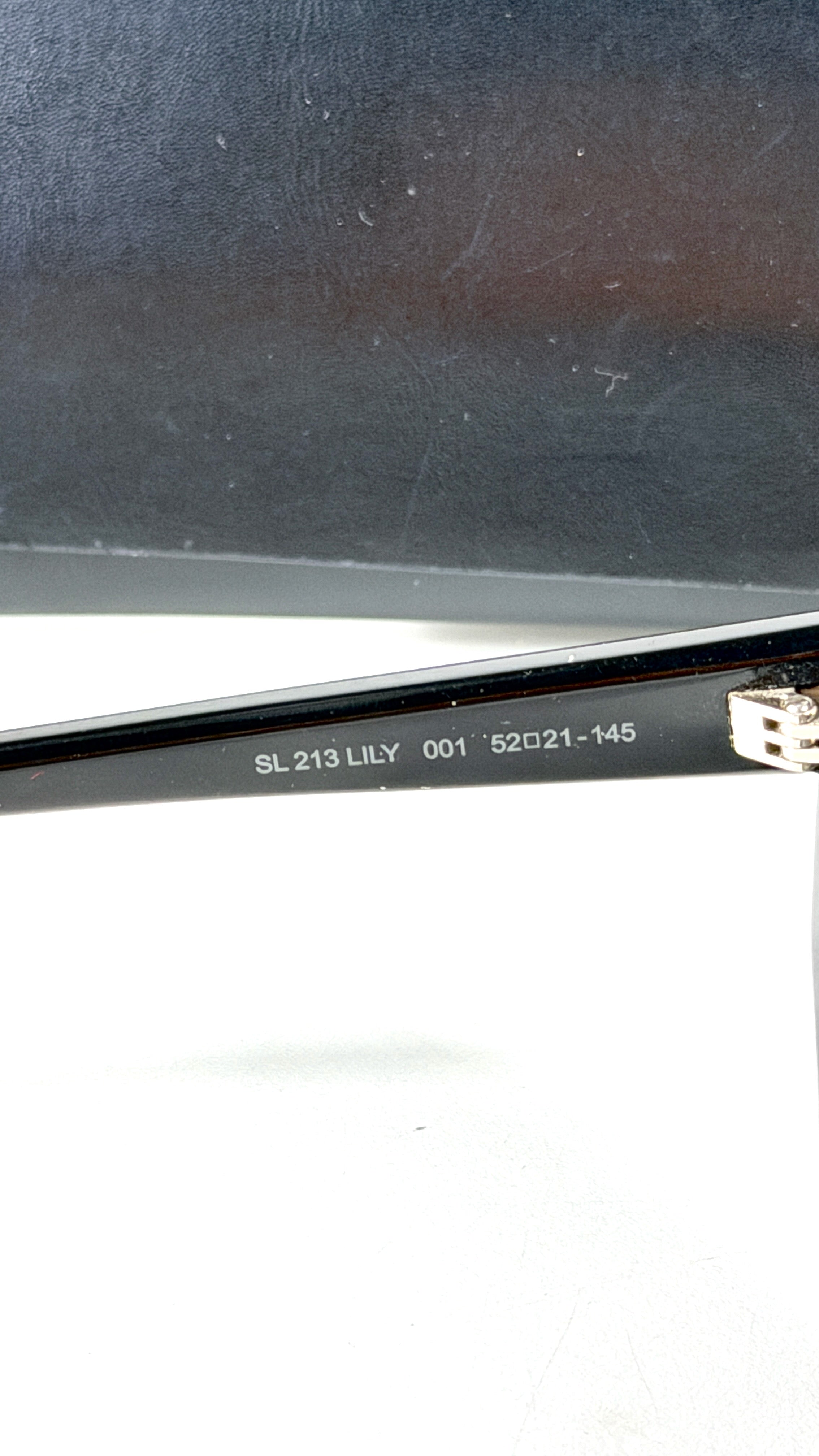 Saint Laurent SL 213 Lily Black Cat-Eye Sunglasses in Case