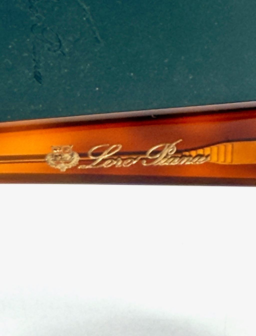 Loro Piana Tortoiseshell Acetate Sunglasses Brown in Case