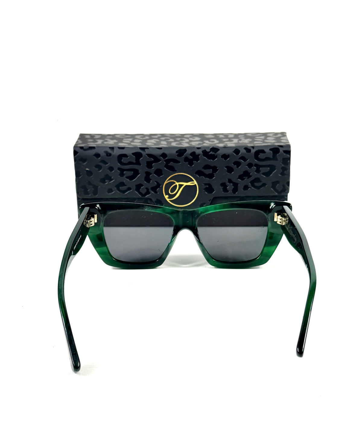 Temperley London The Dolly Green / Gold  Sunglasses in Case