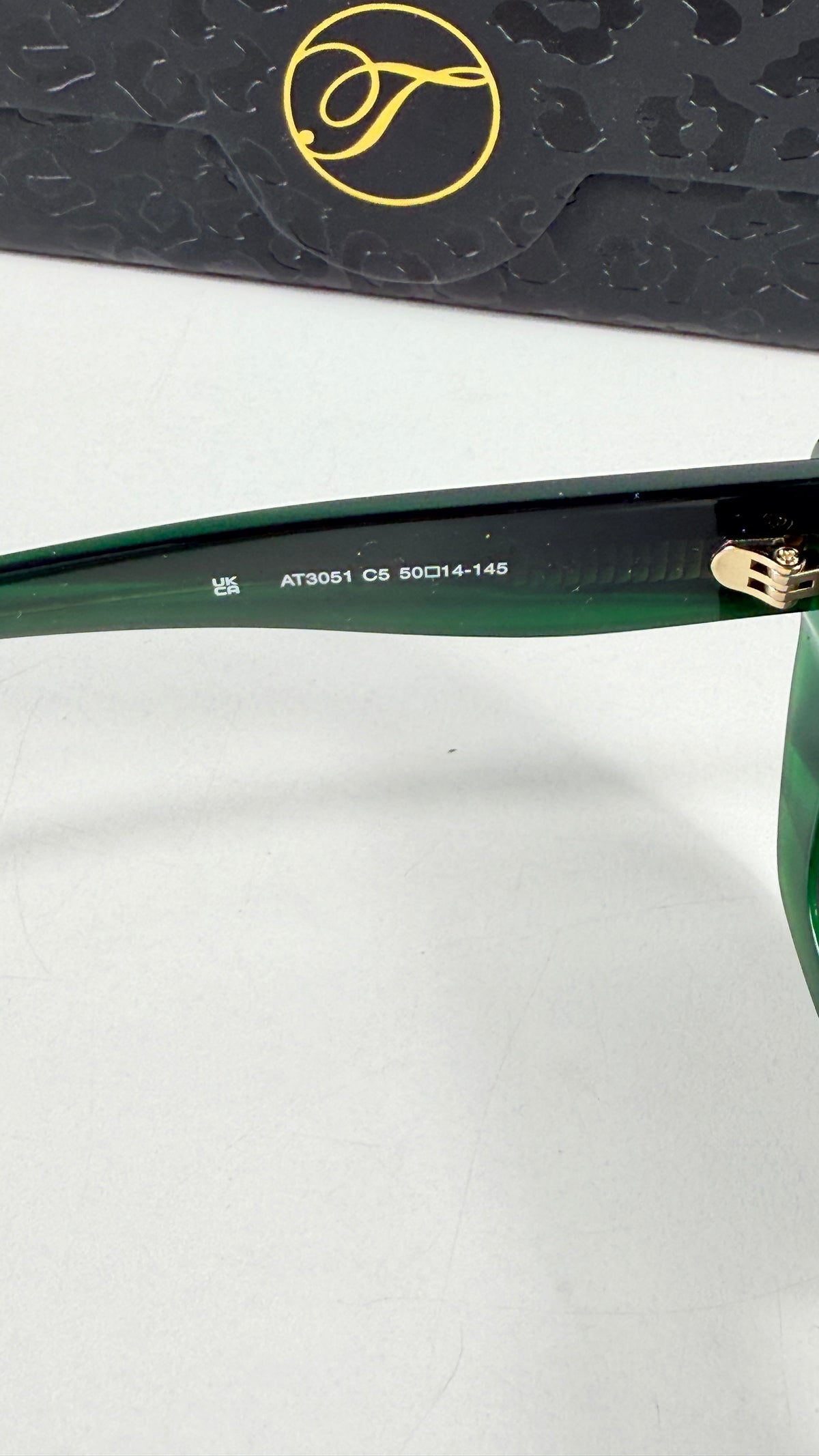 Temperley London The Dolly Green / Gold  Sunglasses in Case