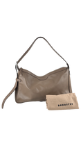 Bonastre Taupe Luxury Leather Shoulder Bag