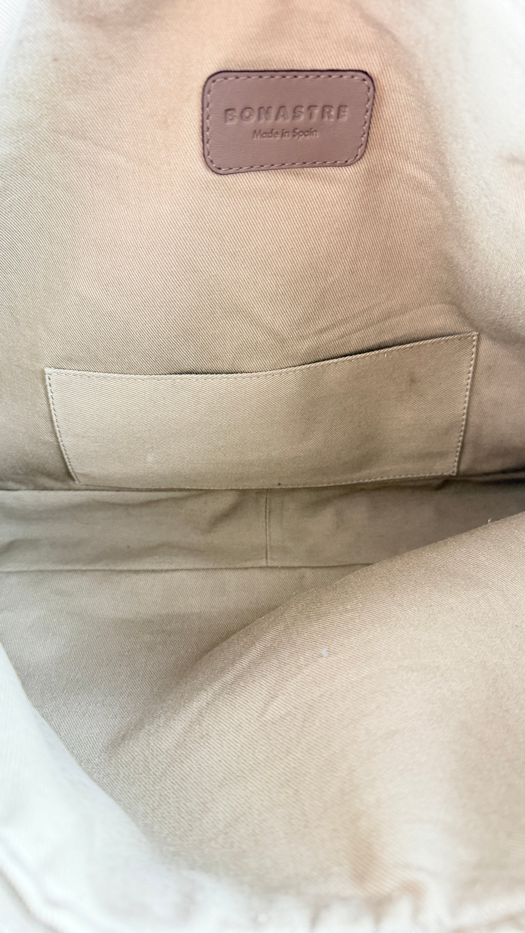 Bonastre Taupe Luxury Leather Shoulder Bag