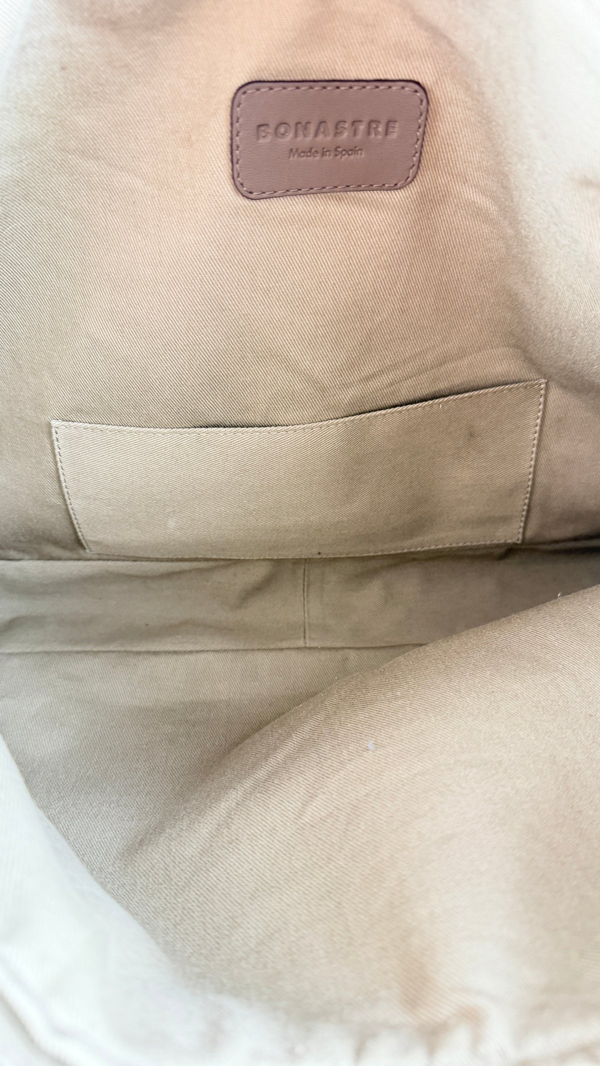 Bonastre Taupe Luxury Leather Shoulder Bag