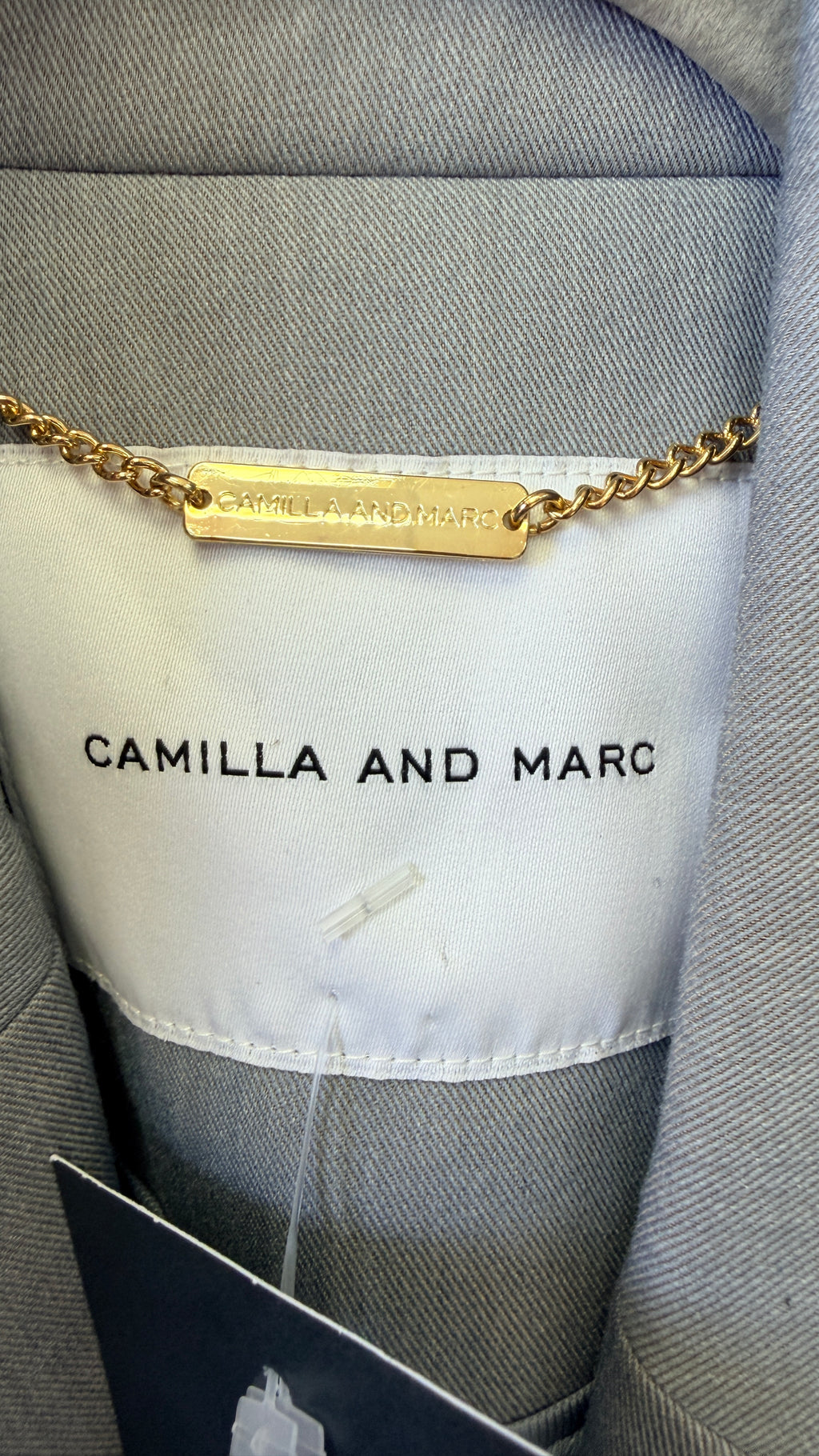 Camilla And Marc Light Grey Open Front Blazer UK 6