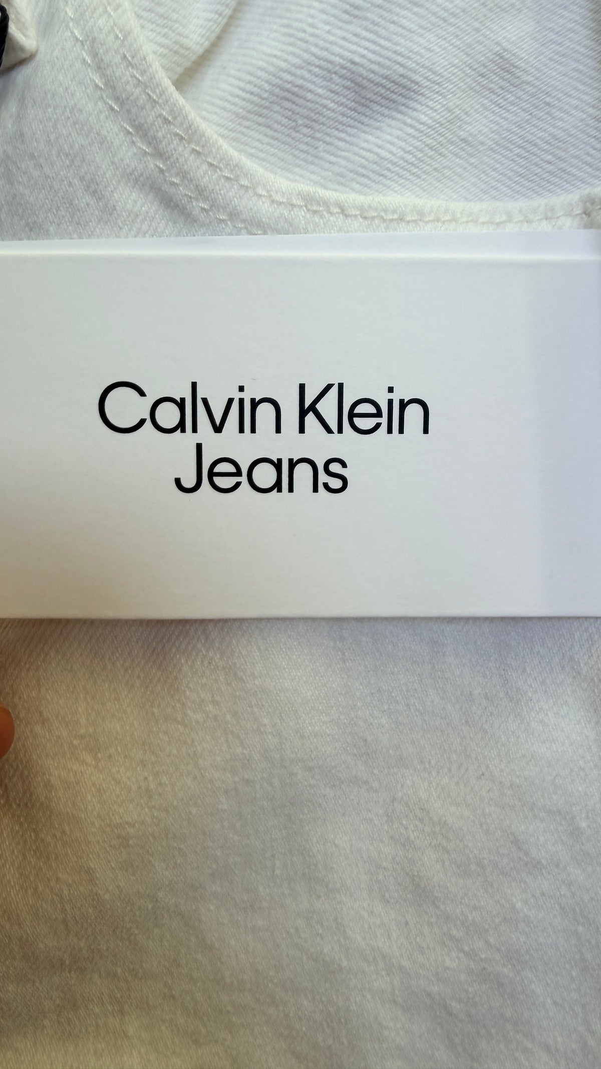 Calvin Klein Jeans 90s Straight Jeans Denim Light White W30    