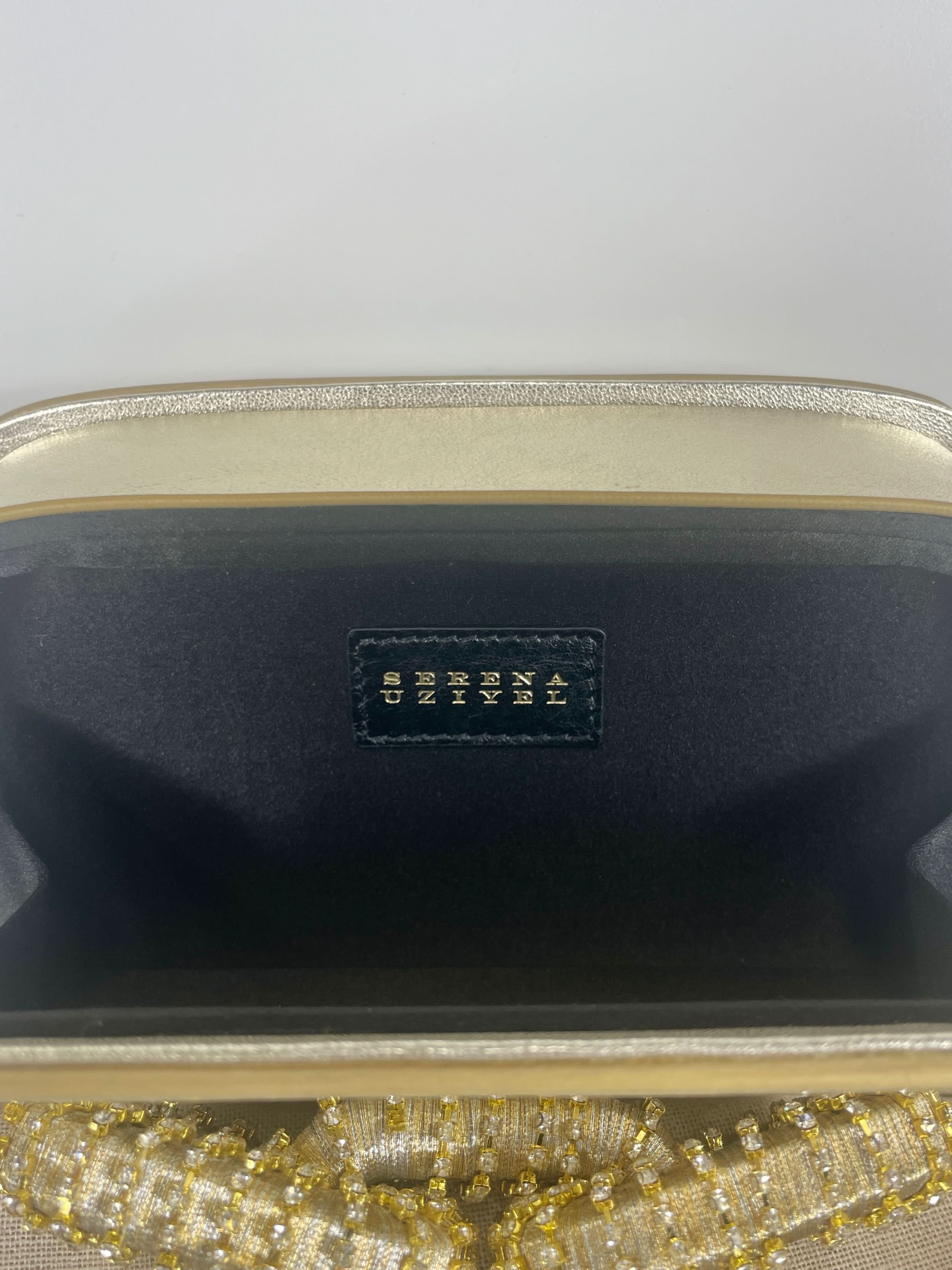 SERENA UZIYEL  Gold Catena Sahara & Glam Two-sided Clutch