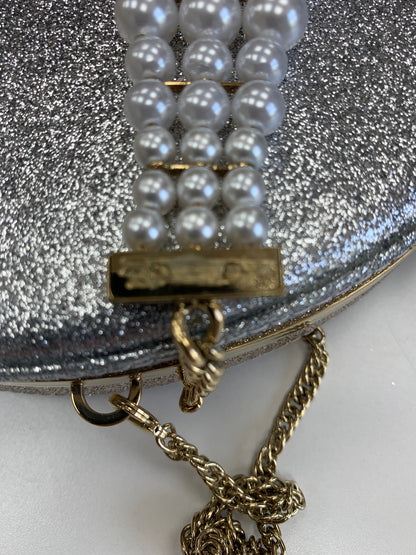 Aspinal Of London Metallic Pearl strap Luna Clutch Bag