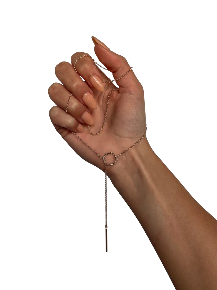 Katri's Jewellery 14kt yellow Gold Filled Amoré Loop Lariat Necklace