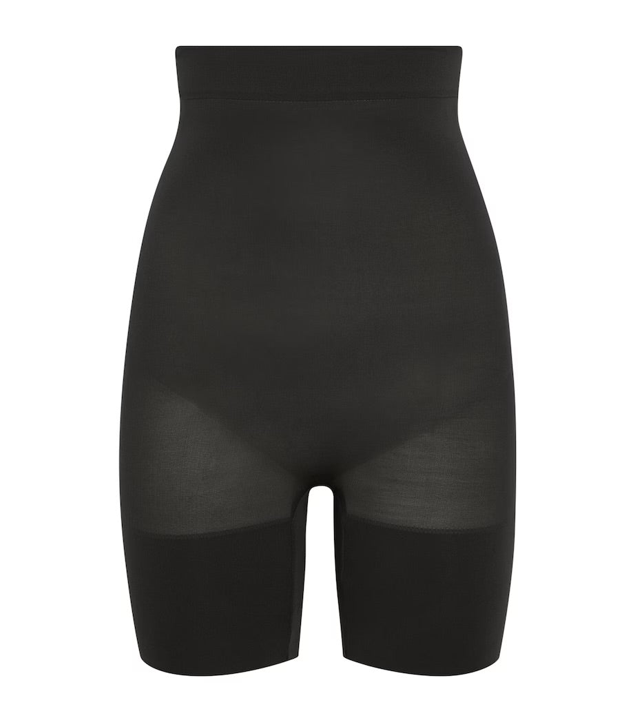 SKIMS Black Everyday Sculpt Mid Thigh Short - Onyx UK M