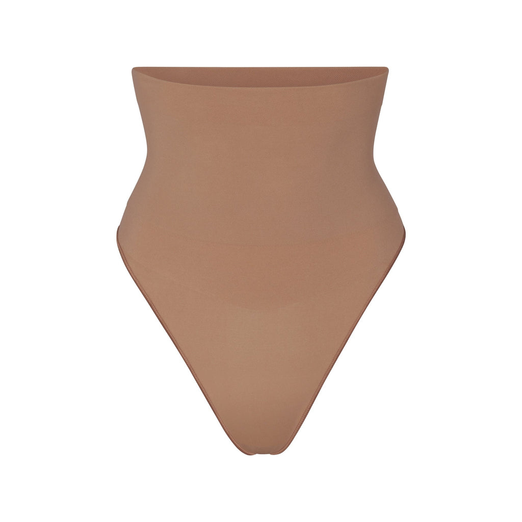 SKIMS Core Control High Waist Thong In Sienna UK XL