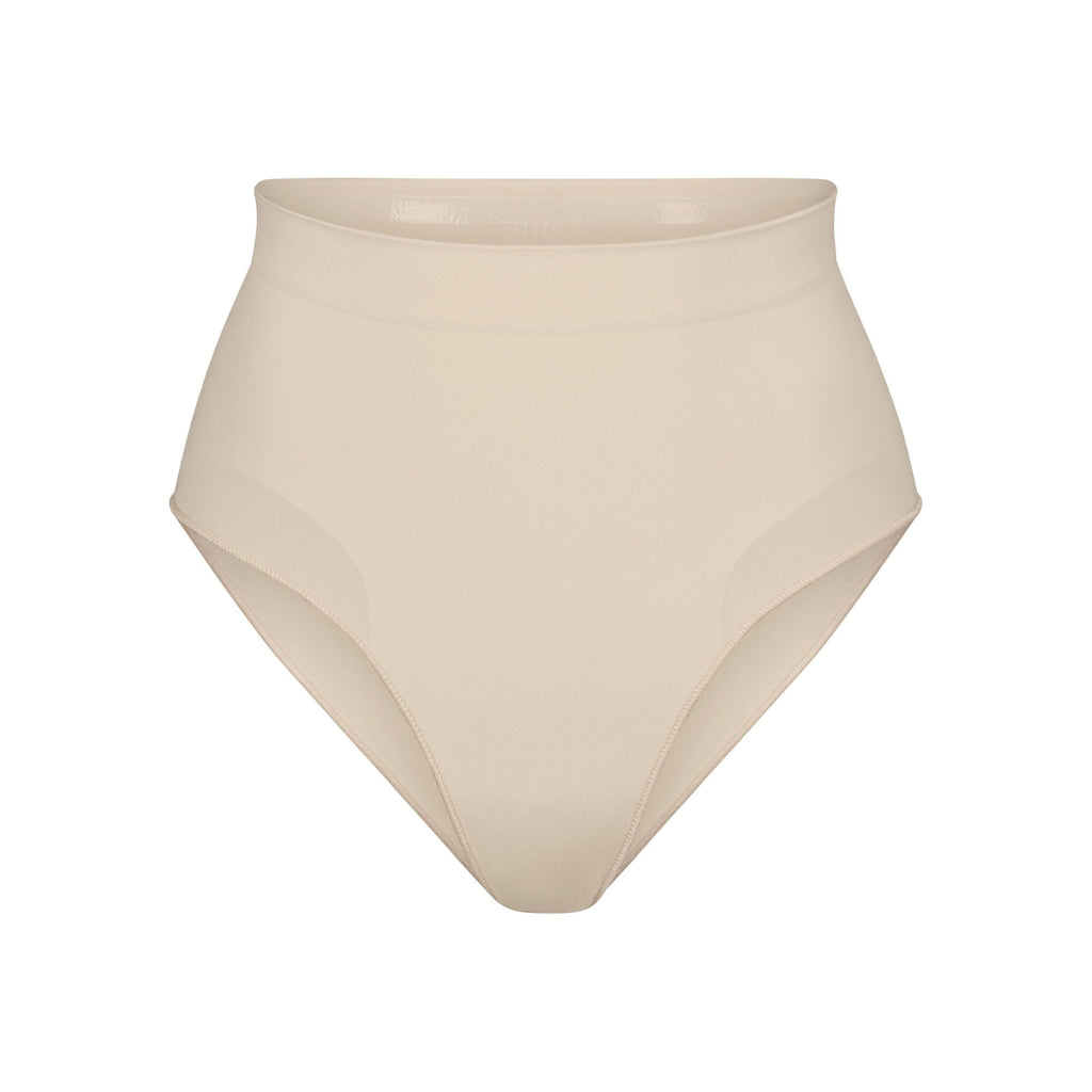 SKIMS Seamless Sculpt Mid Waist Brief In Sand UK XXS