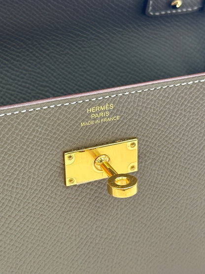 Hermès Kelly To Go Etoupe Epsom Gold Hardware BOX FRESH