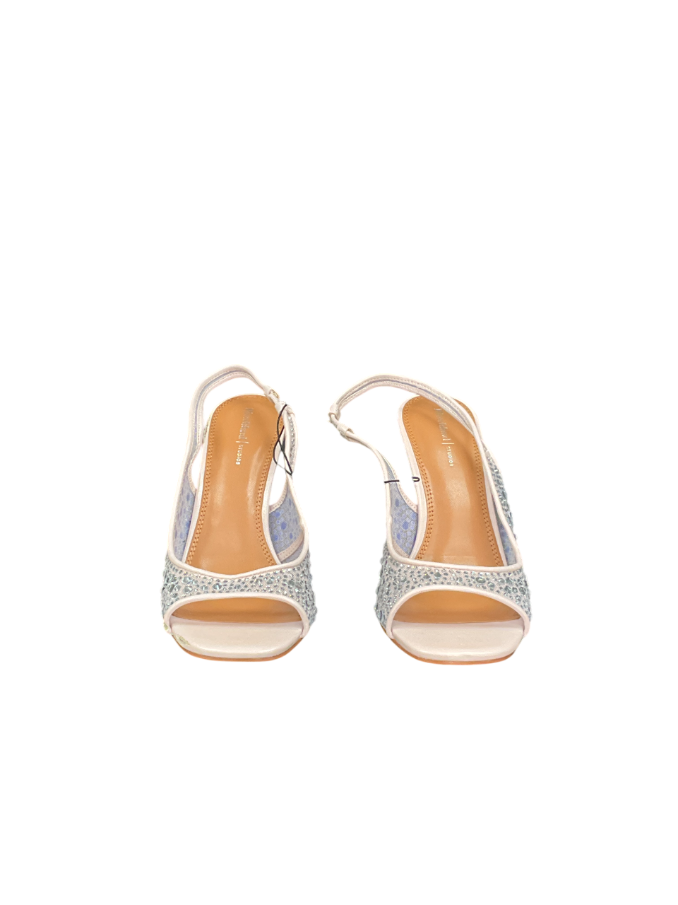 River Island Pink Diamonte Open Toe Heels UK 6 EU 39 👠