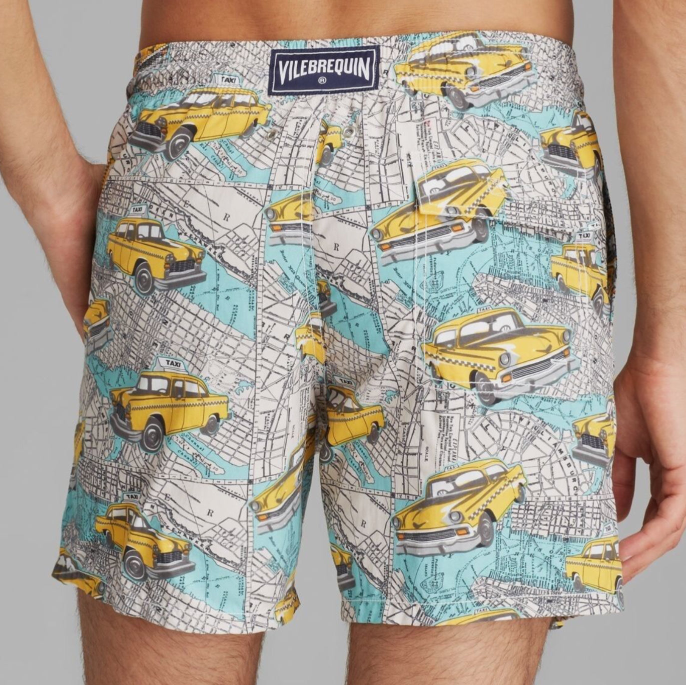 Vilebrequin Rare Moorea Taxi Cab Print Swim Shorts UK L