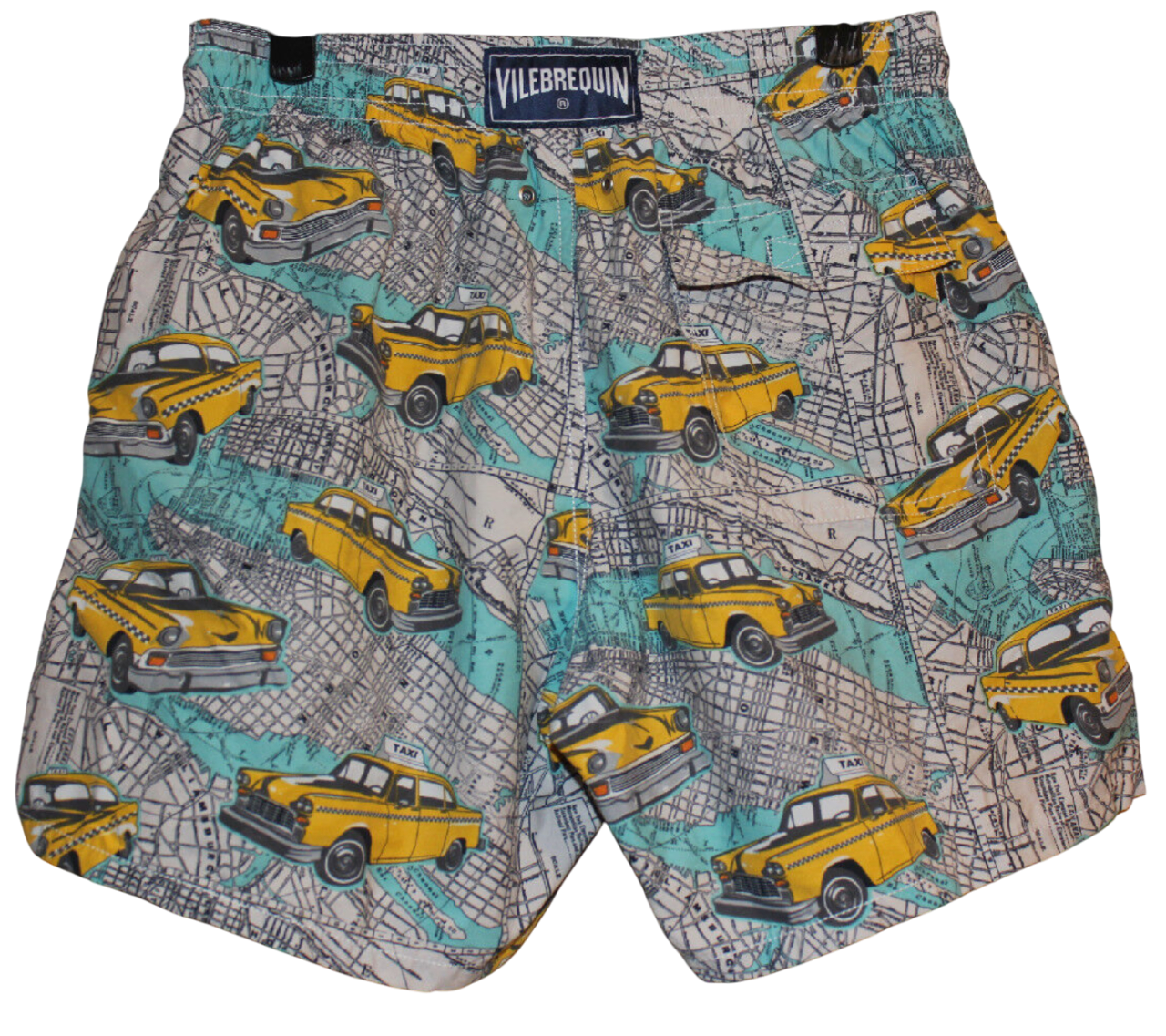 Vilebrequin Rare Moorea Taxi Cab Print Swim Shorts UK L