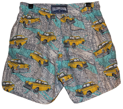 Vilebrequin Rare Moorea Taxi Cab Print Swim Shorts UK L