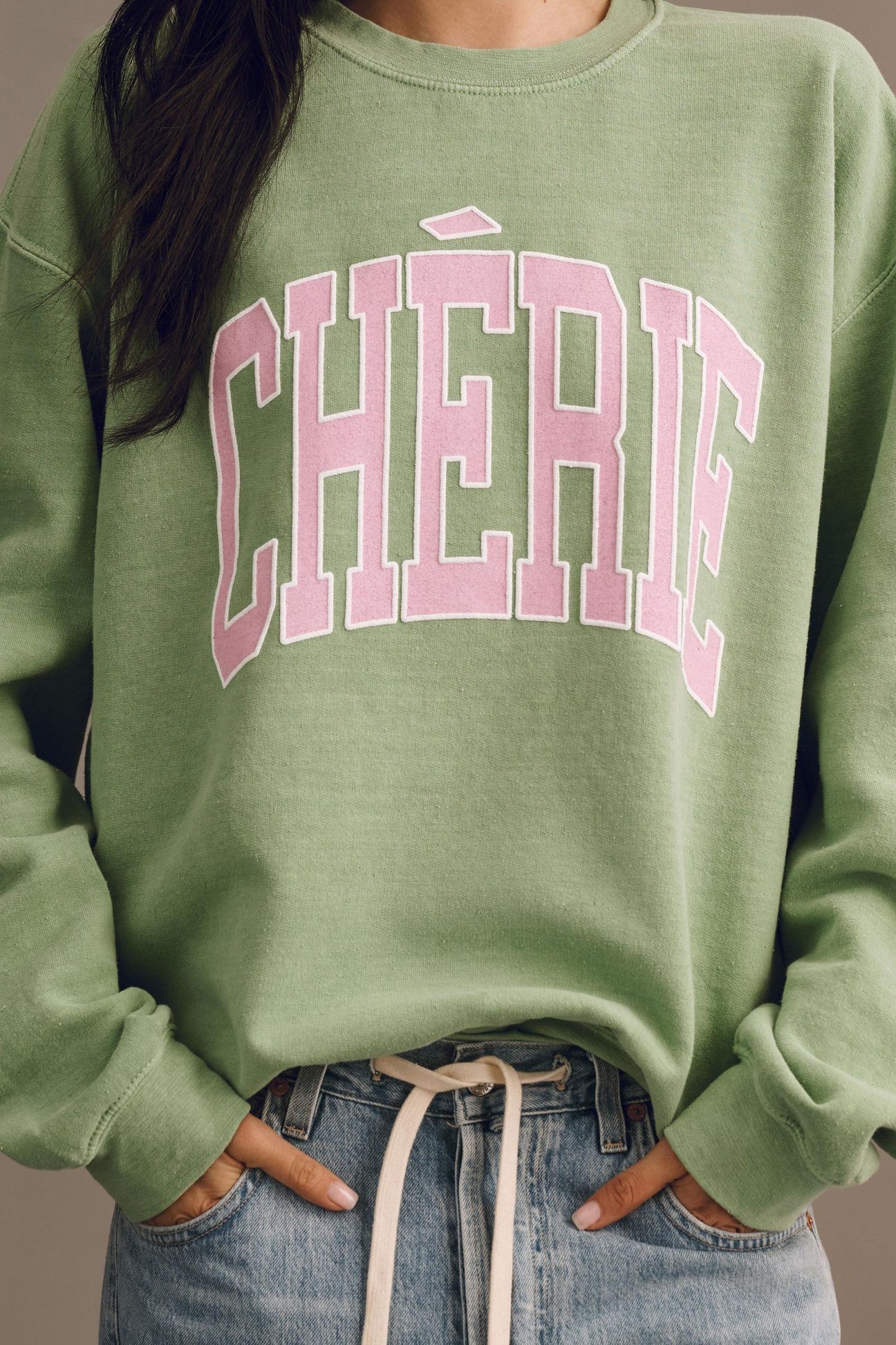 By Anthropologie Chérie Oversized Sweatshirt UK S