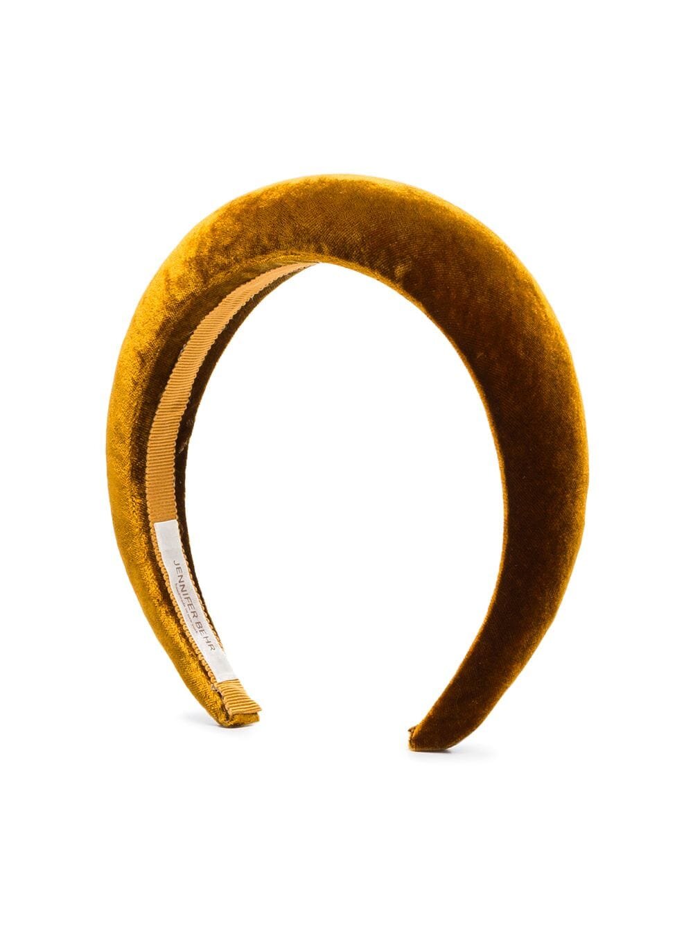 Jennifer Behr Yellow Thada Headband - Velvet One Size